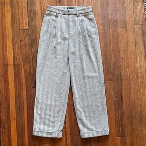 Urban Outfitters Black and White Herringbone Trousers